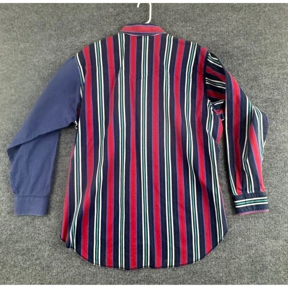 Vtg Wrangler Brushpopper Cowboy Size XL Rodeo Western stripe/ color block 90s